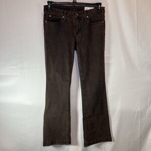 Gap Long And Lean Brown Jeans Size 4 27 Regular Low Rise USA‎ MADE Y2K 2000's